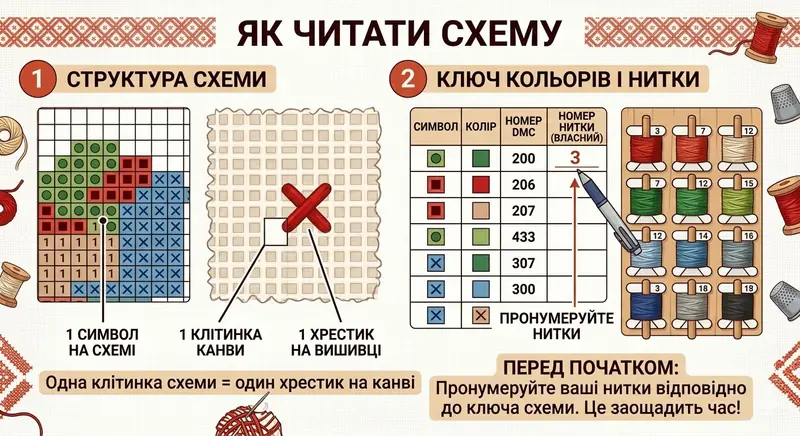 Схема для вишивки хрестиком